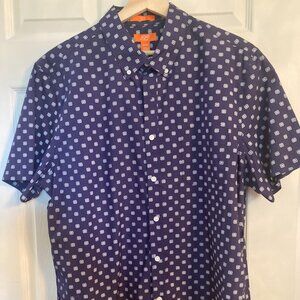 Joe Fresh Slim Fit Blue Cotton Casual Mens Dress Shirt - NWT